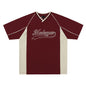 Short-sleeved Men's Summer Color Contrast Patchwork Loose T-shirt Couple Letters Top