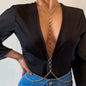 Sexy Layered Waist Chain Bikini Bra Chain Body Jewelry