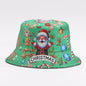 European And American Digital-print Bell-shaped Reindeer Bucket Hat