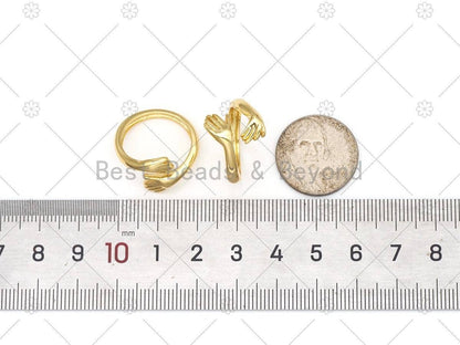 Hands Statement Open Ring, Sku#X279