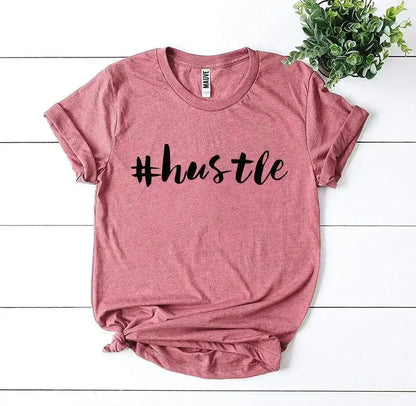 Hustle Printed Women T-Shirt | Premium Cotton | Bella Canvas
