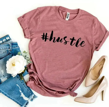 Hustle Printed Women T-Shirt | Premium Cotton | Bella Canvas