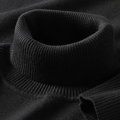 Mens Thermal Turtleneck Sweater For Layering Under Knitwear