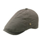 Plaid Men's Flat Cap Retro W Copper Button Beret