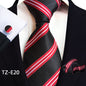 Paisley Tie Square Scarf Pocket Square Cufflinks Three-piece Set