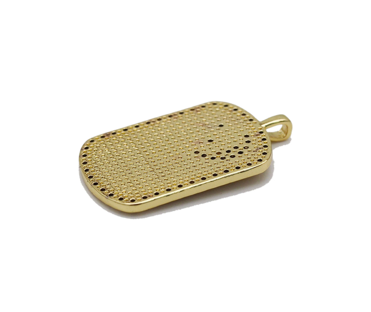 Enamel Sun Rising over the Sea Ocean Waves Tag Charm, Sku#JL146