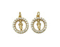 CZ Round Ring with Lady Charm, Sku#JL70