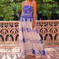 Womens Casual Fashionable Sleeveless Swing Dress With Straps
