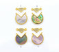Gold MOP Abalone Charm, Sku#LY06