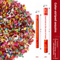 Hand-held salute-housewarming-colorful sequins-58cm-1 piece