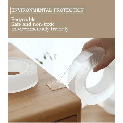 Double Sided Magic Transparent Reusable Waterproof Easy Use Tape Home Accessories Useful Multipurpose Tapes