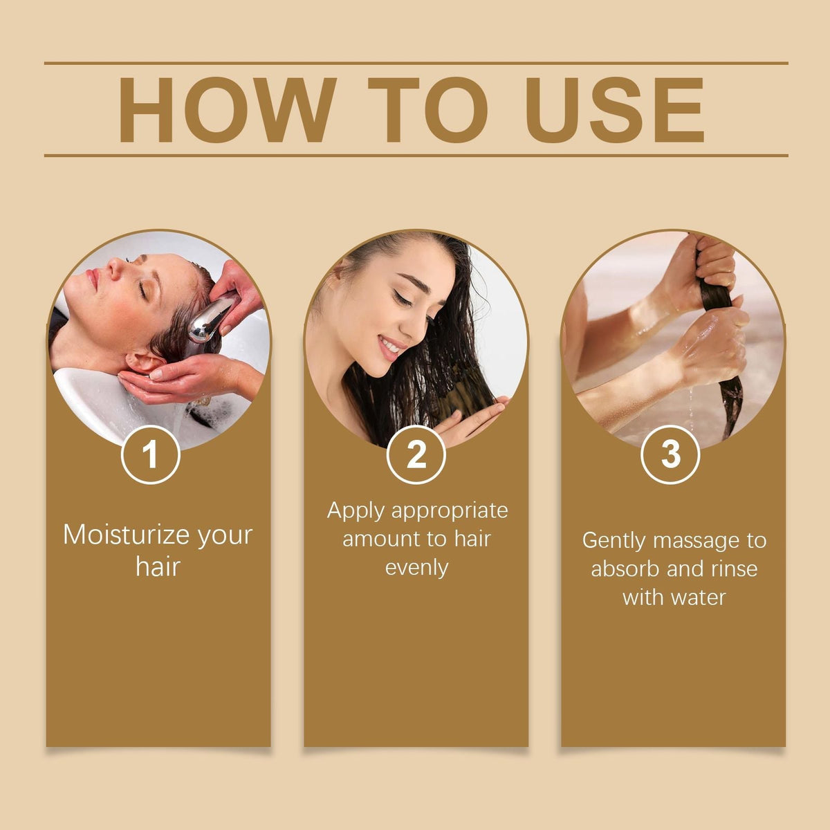 Hoegoa Batana Oil Hair Care Cream Repair frizzy Hair Nourishes Smooth and moisturizing hair mask