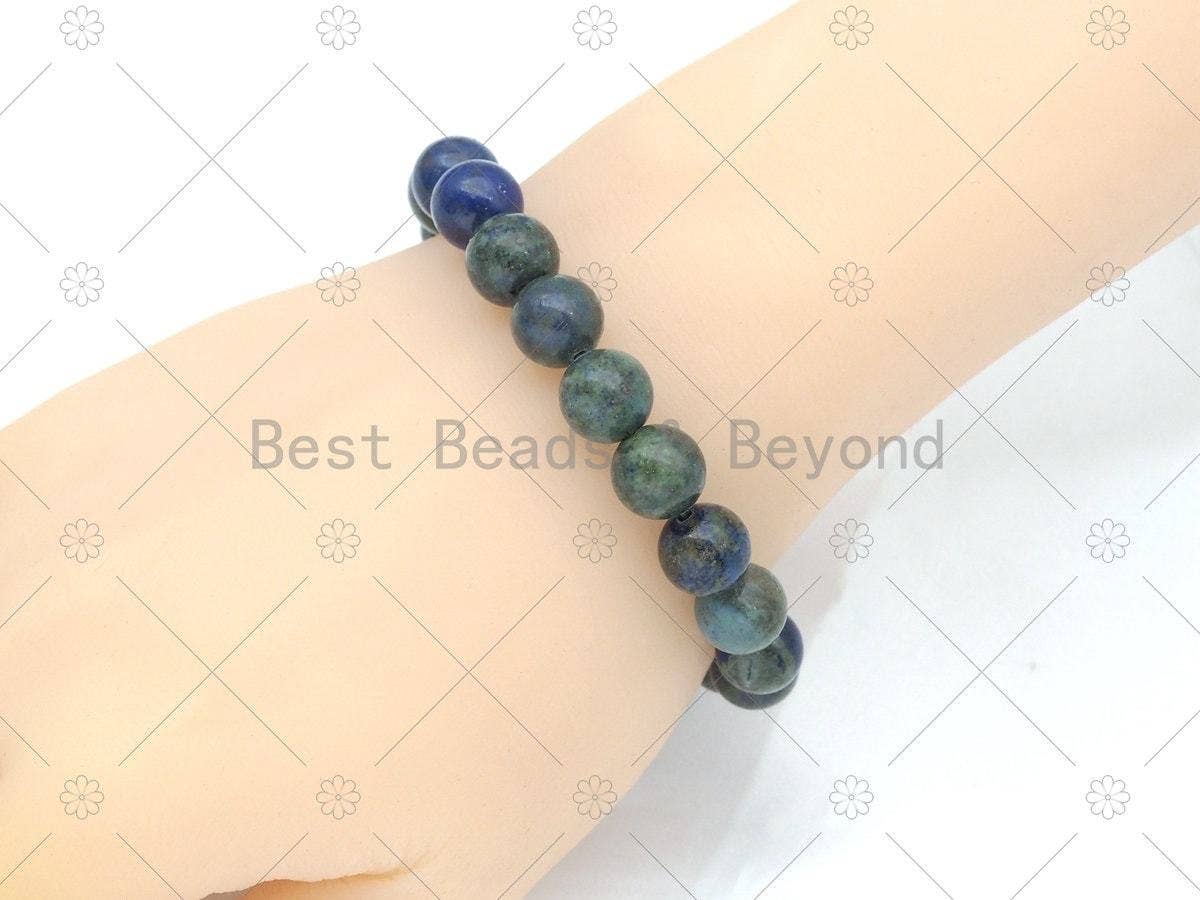 Natural Lapis Chrysocolla Stretchy Bracelet
