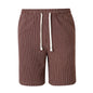 Mens Casual Sporty Striped Drawstring Shorts