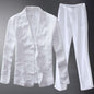 Two-piece Retro Solid Color High-end Simple Casual Suit