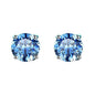 S925 Multicolor Moissanite 4-Prong Stud Earrings, 10 Color 0.5-3ct D-Grade VVS Certificate, Unisex Hypoallergenic Sterling Silver Gift