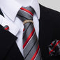 Multi Colored Striped Floral Mens Tie
