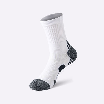 Men's Basketball Socks Mid-calf Length With A Terry-cloth Sole