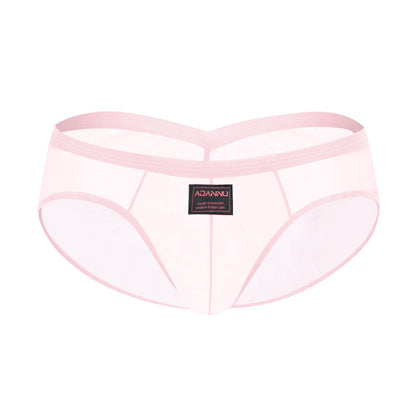 V-shaped Pleated Sexy Hip-lifting Briefs Ultra-thin U Contour Pouch