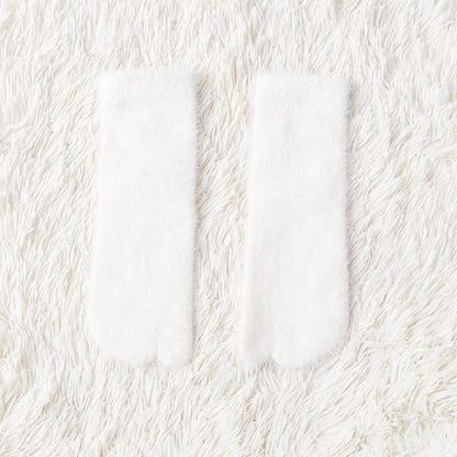 Women's Fleece-lined Thermal Winter Toe Socks Mid-calf Thick Warm