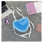 Heart-Shaped Transparent Crossbody Bag