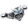 16G 1/2 Aqua Gem Eye of the Owl Helix Cuff Cartilage Earring