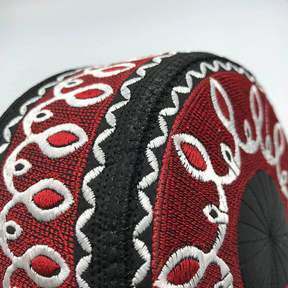 Baby Embroidered High-End Flat-Crown Round-Edge Ethnic-Style Saudi Cap
