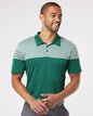 Adidas Heather 3-Stripes Block Sport Shirt L Collegiate Green