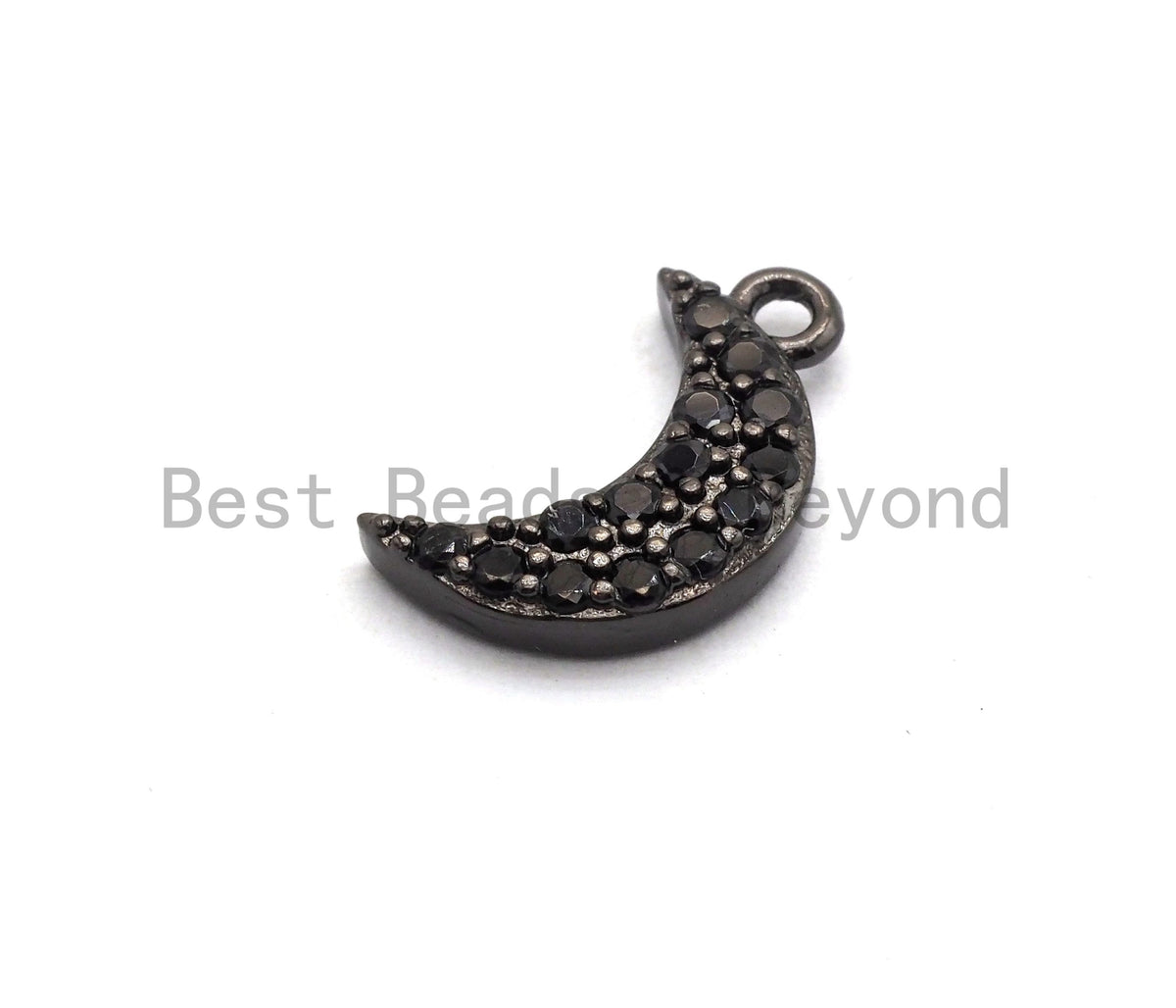 Micro Pave Crescent Moon Charm SKU#B98