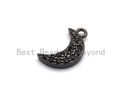 Micro Pave Crescent Moon Charm SKU#B98