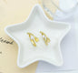 Gold Pearl Spoon Adjustable Ring, Sku#LD267