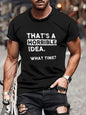 Exercise Casual Men's Clothes Cartoon Anime Round Neck T-shirt