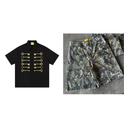 American-style Retro Loose-fit Short-sleeve T-shirt For Spring And Summer