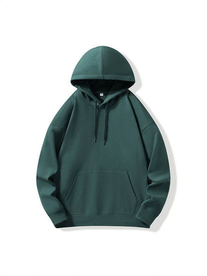Dark Green Hooded Sweater For Men And Women