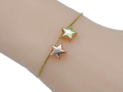 Large Hole Five Point Star Charm, Sku#LD234