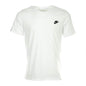 NIKE Sportswear Mens Club Embroidered Futura Tee White/Black Medium