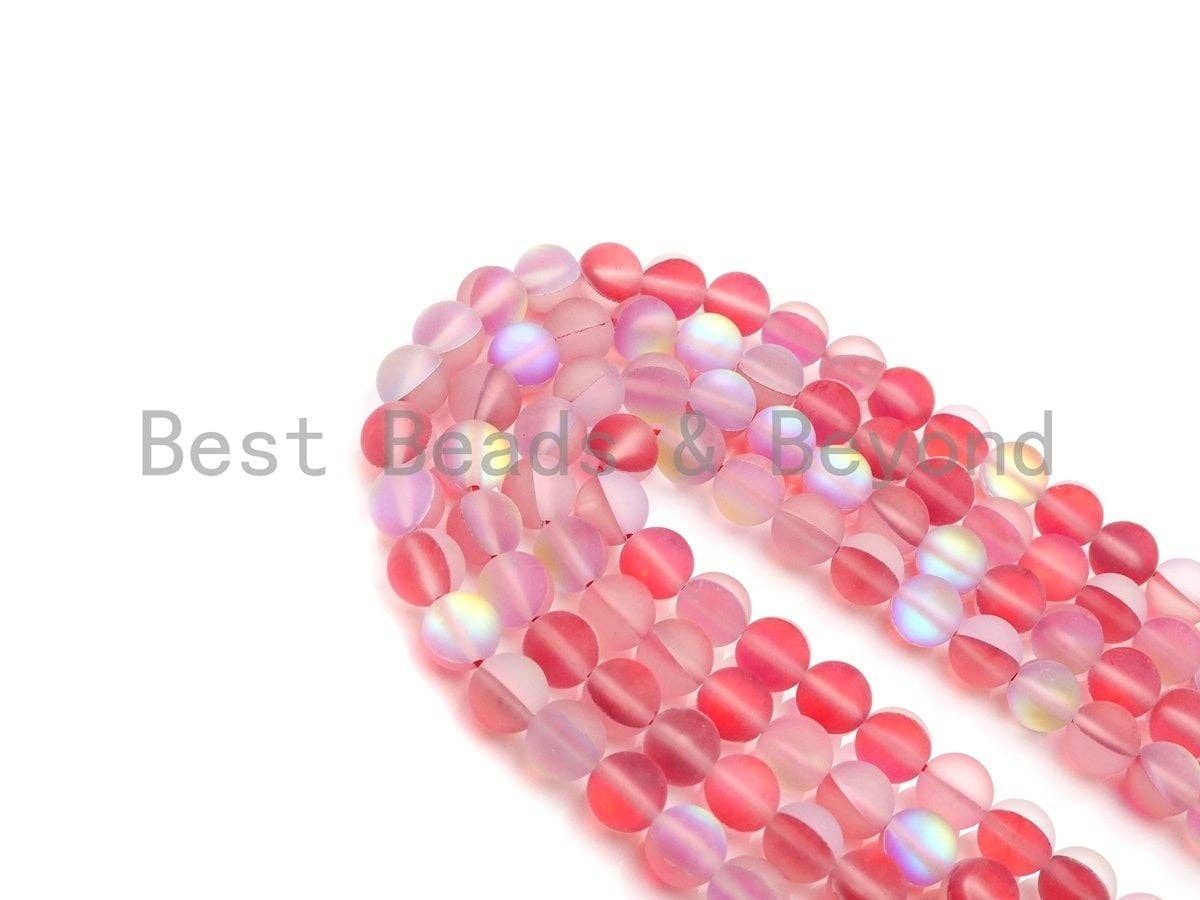 Matte Red Spectrolite Aura Quartz Matte, High Quality in Rou