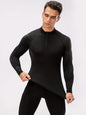 Mens Zip-up Lightweight Stand-collar Long-sleeve