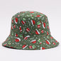 European And American Digital-print Bell-shaped Reindeer Bucket Hat