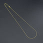 Gold Dainty Hammered Tube Link Adjustable Necklace, Sku#LD667