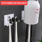 Easy Home Toothpaste Dispenser Squeezer Pasta Toothbrush Holder Wall Mounted Bathroom  Products  Accessories