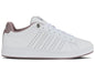 K-Swiss Womens Base Court Sneaker White/Gray Violet/Purple Dove 10 M