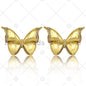 CZ Micro Pave 3D Butterfly Shape Pendant, Sku#LK342