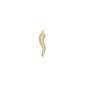 Clear CZ Gold Chili Shape Charm Pendant, Sku#LK1043