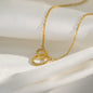 S925 Sterling Silver Niche Design Circle Necklace