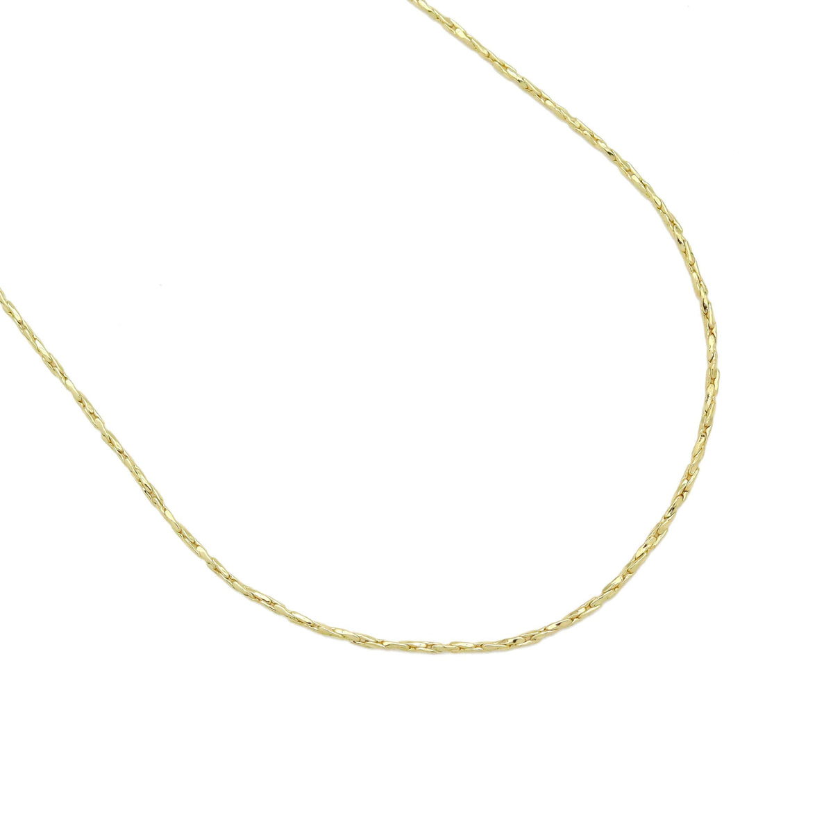 Twisted Dainty Gold Adjustable Chain Necklace, Sku#LD588/LD487