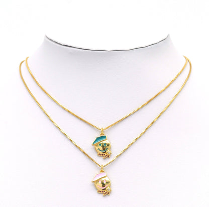 Enamel Smiley Face Charm, Sku#JD27
