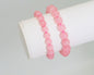 Genuine Madagascar Rose Quartz Stretchy Bracelet, Sku#EF275