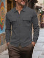 Men's Corduroy Shirt Pocket Coat