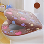 Elegant Soft And Comfortable Toilet Seat Cover Warm Waterproof Bathroom Bathroom Covers Bright Colors